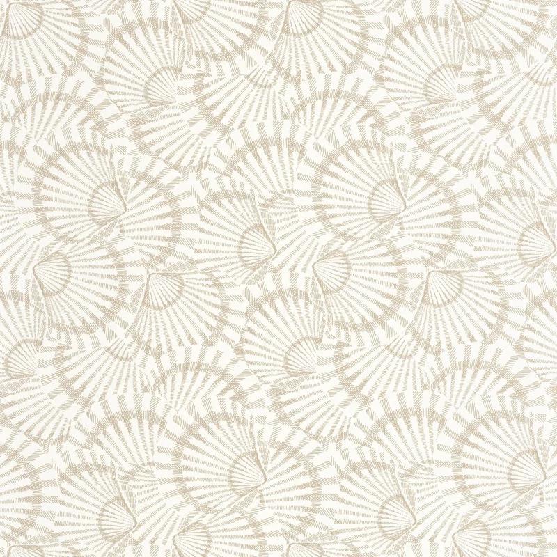 Casadeco Kagyló mintás krém színű vinyl tapéta Saint Malo Sable 53 cm X 10 m