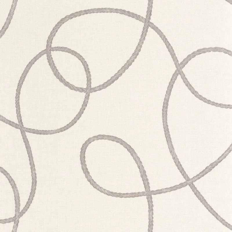 Casadeco Kötél mintás bézs vinyl tapéta Pointe Du Raz Taupe 53 cm X 10 m