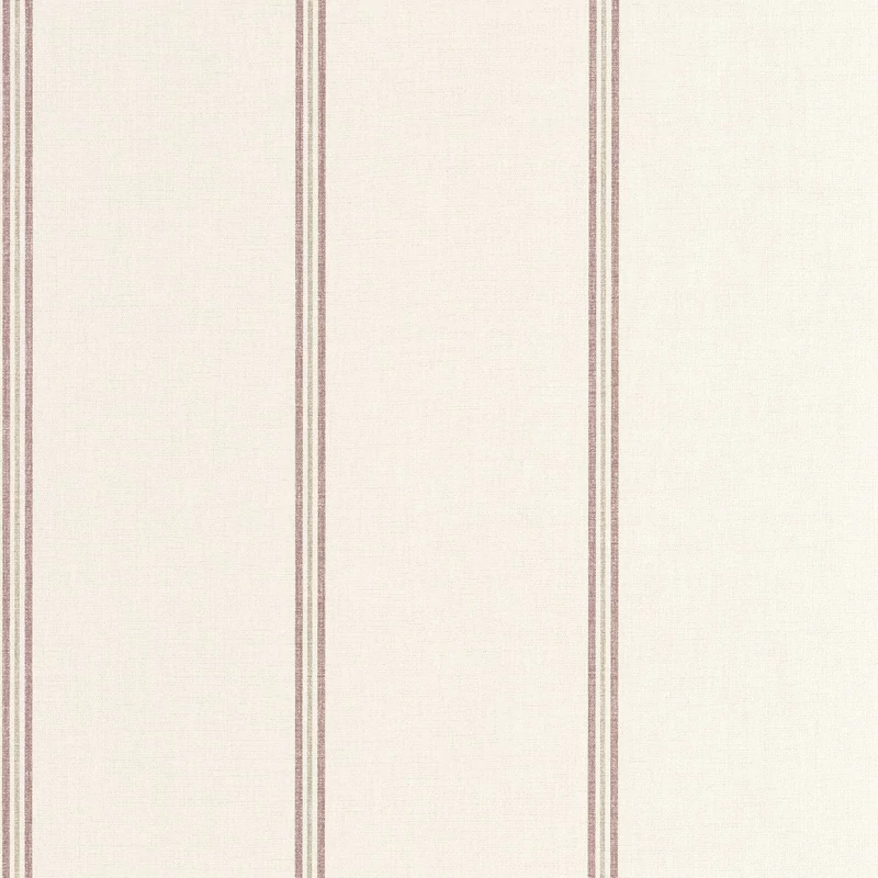 Casadeco Piros vastag csíkos szövethatású vinyl tapéta Saint Briac Reouge Ecrevisse 53 cm X 10 m