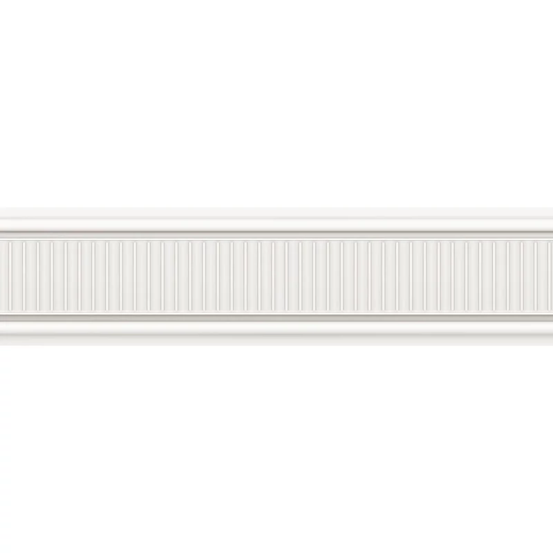 Casadeco Csíkos fehér vlies bordűr La Comtesse Blanc Antique 10 cm X 6 m