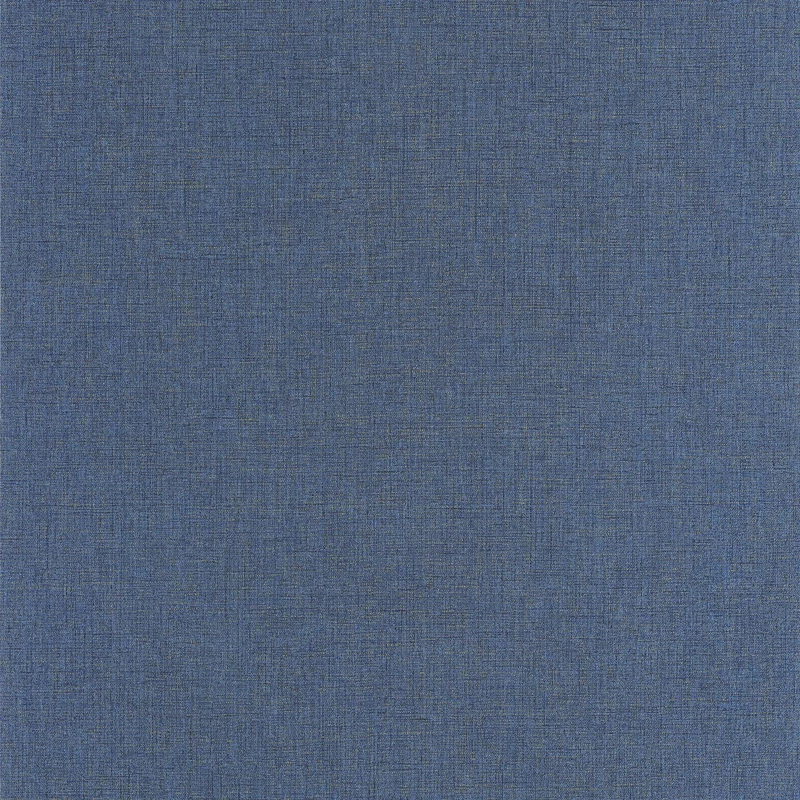 Casadeco élénk kék szövethatású vinyl tapéta finom metál fénnyel Caractere Bleu Outremer 53 cm X 10 m