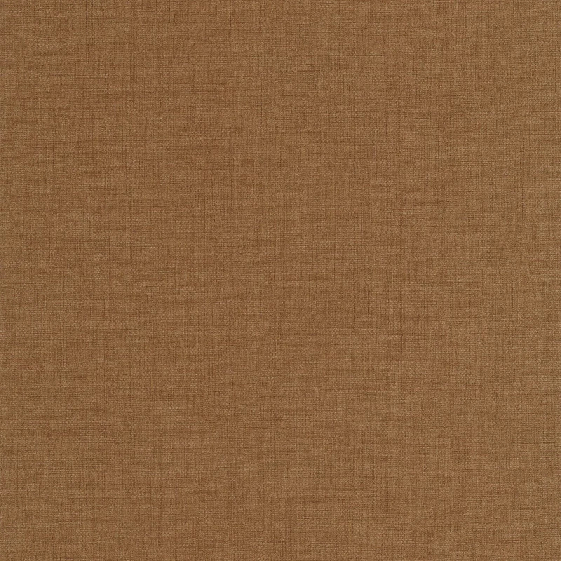 Casadeco konyak színű szövethatású vinyl tapéta Caractere Beige Cognac 53 cm X 10 m