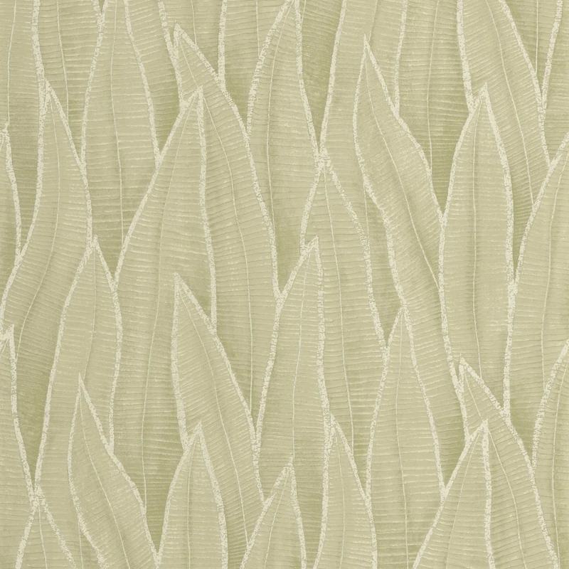 Casadeco barnás zöld szanzavéra levélmintás vlies tapéta Sansevieria Argile Vert 53 cm X 10 m