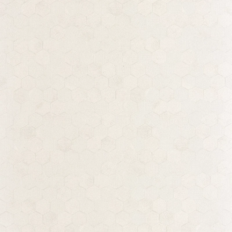 Casadeco hexagon mintás törtfehér vinyl tapéta Meli Blanc Craie 53 cm X 10 m