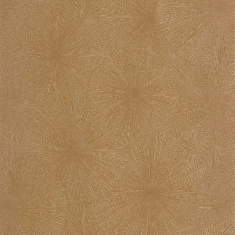 Casadeco sötét arany napmintás vinyl tapéta Helios Dore 53 cm X 10 m