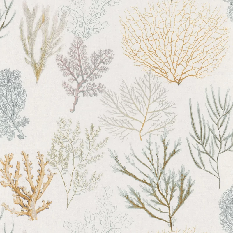 Casadeco Korall mintás sárga vinyl tapéta Corail Jaune 53 cm X 10 m