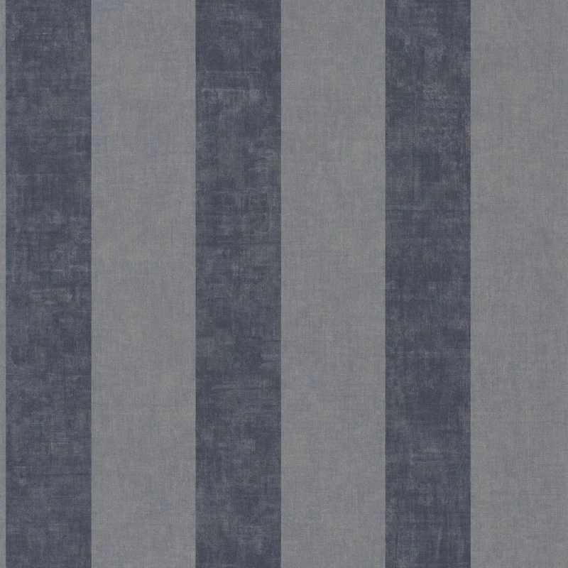 Casadeco Vastag csíkos fekete vinyl tapéta Rivage Alize Noir 53 cm X 10 m