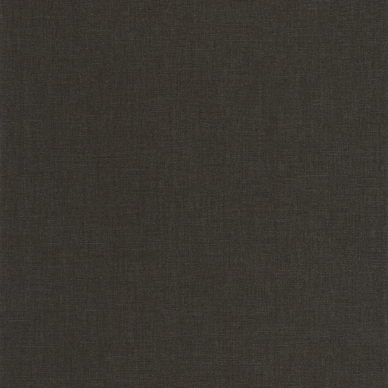 Casadeco Szövethatású sötétbarna vinyl tapéta Caractere Noir Reglisse 53 cm X 10 m
