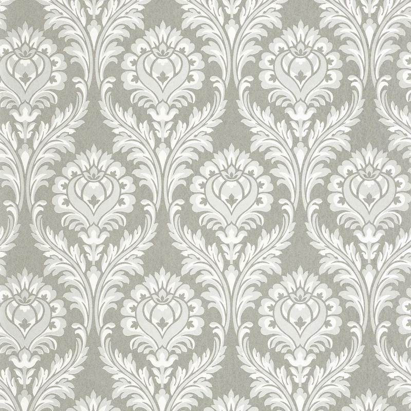 Casadeco Barokk damaszt mintás szürke vlies tapéta Hypnose Bleu Grise 53 cm X 10 m