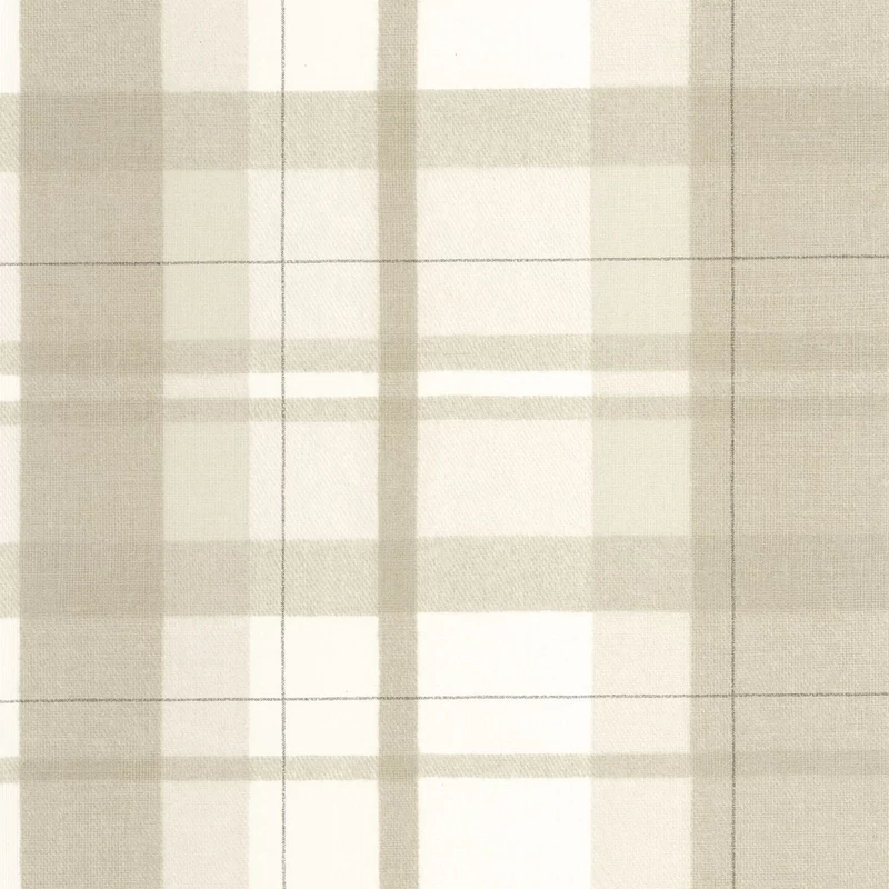 Casadeco Szövethatású kockás bézs vlies tapéta Tartan Touch Noisette 53 cm X 10 m