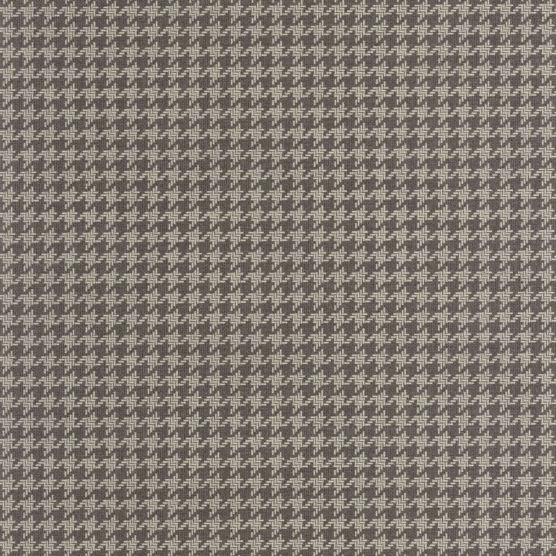 Casadeco Tyúklábmintás fekete vlies tapéta Houndstooth Noir Fusain 53 cm X 10 m