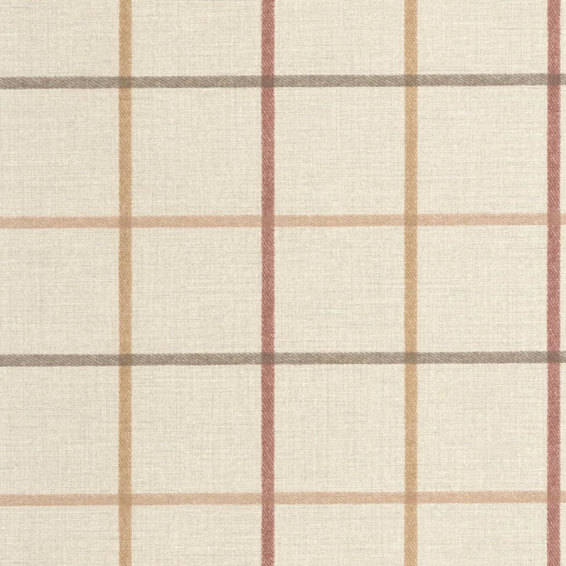 Casadeco Kockás retro piros-bézs vlies tapéta Smooth Grid Burgundy 53 cm X 10 m