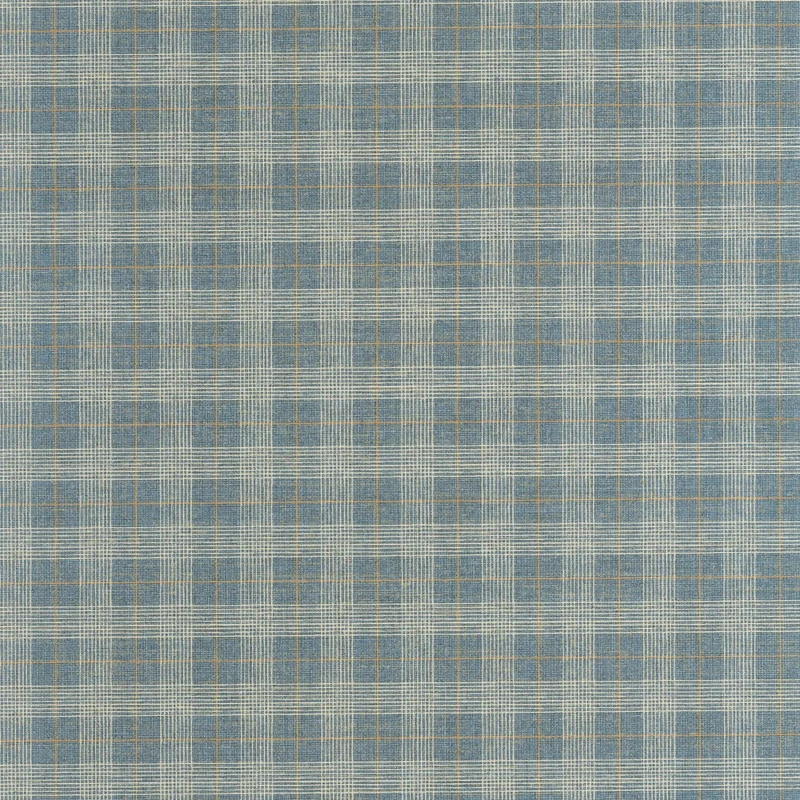 Casadeco Klasszikus kockás kék vlies tapéta Fitting Room Bleu Canard 53 cm X 10 m