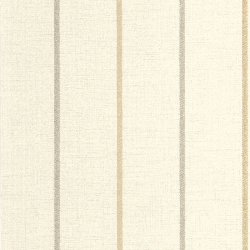 Casadeco Klasszikus szövethatású csíkos bézs vlies tapéta Plaid Line Beige Sable 53 cm X 10 m