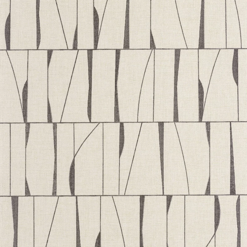 Casadeco Absztrakt mintás bézs-fekete vinyl tapéta Otavia Noir Fusain 53 cm X 10 m