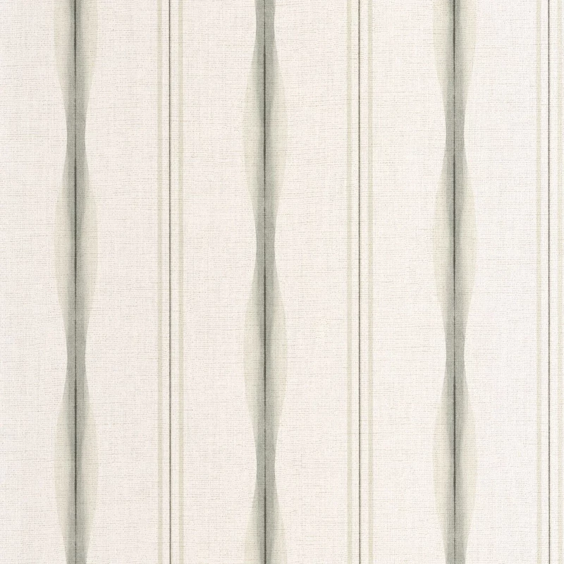 Casadeco Szövethatású modern csíkos bézs vinyl tapéta Variation Vert Sauge 53 cm X 10 m