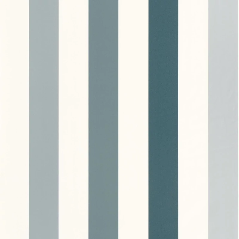 Caselio Csíkos kék vinyl tapéta Stay Positive Bleu Canard 53 cm X 10 m