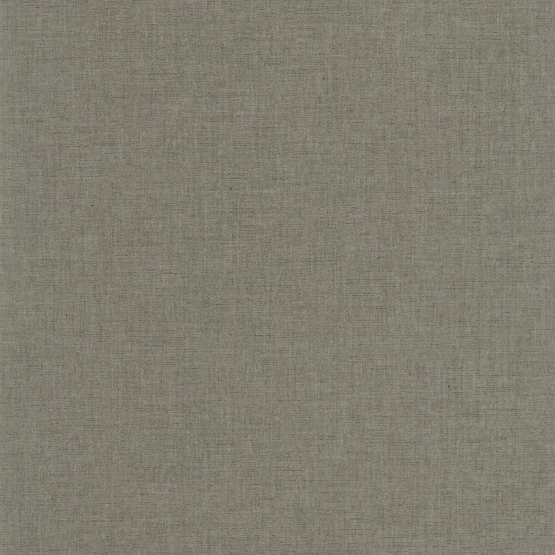 Caselio Lenvászon hatású keki zöld vinyl tapéta Uni Mat Vert Kaki Clair 53 cm X 10 m