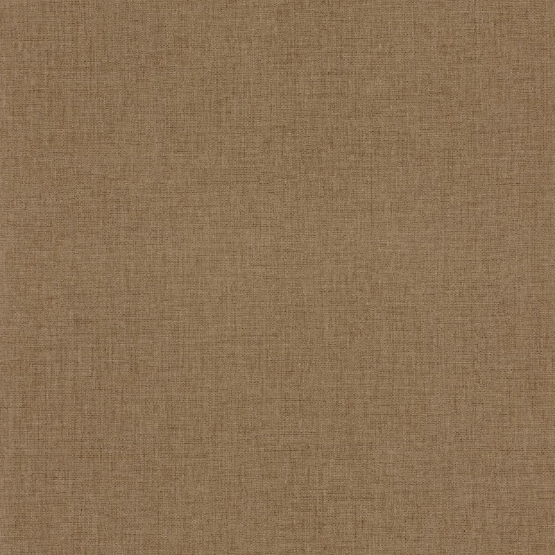 Caselio Lenvászon hatású barnás zöld vinyl tapéta Uni Mat Vert Automnal 53 cm X 10 m