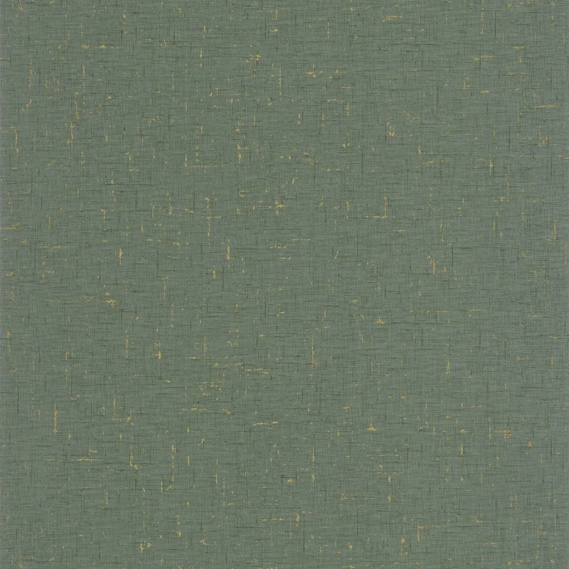 Caselio Szövet hatású zöld vinyl tapéta metál fénnyel Gaze Metal Vert Eucalyptus Dore 53 cm X 10 m