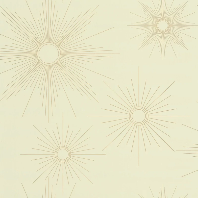 Caselio Napmintás elegáns zöld vinyl tapéta William Vert Amande Or 53 cm X 10 m