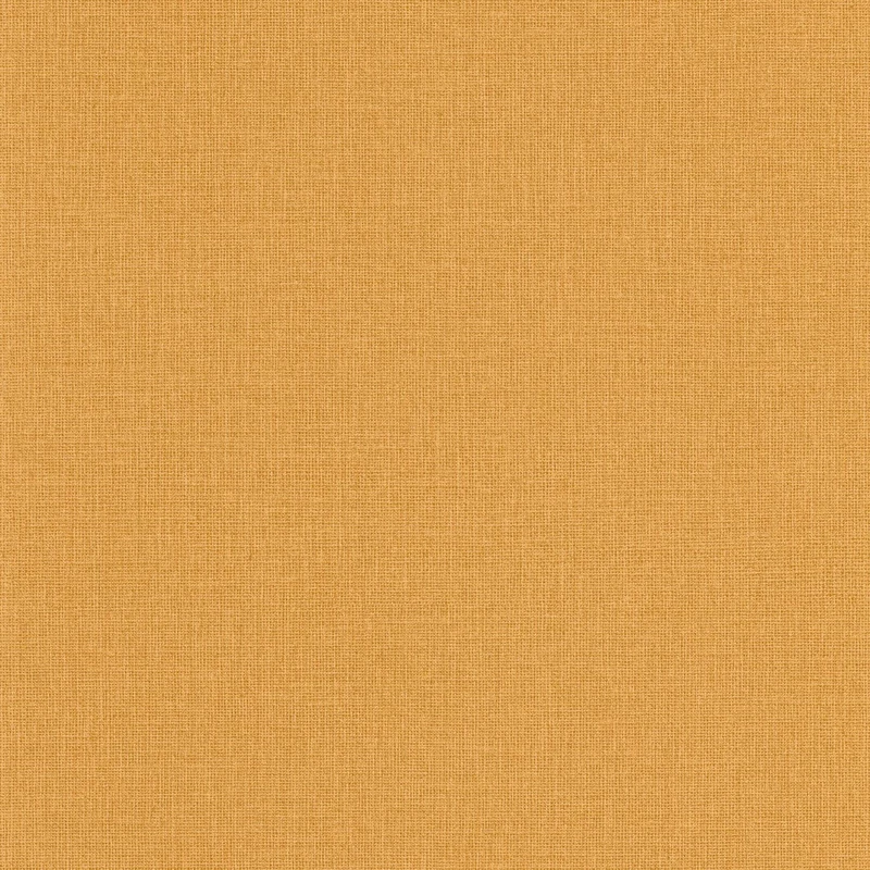 Caselio Szövethetású sárga vinyl tapéta Uni Mat Curry 53 cm X 10 m