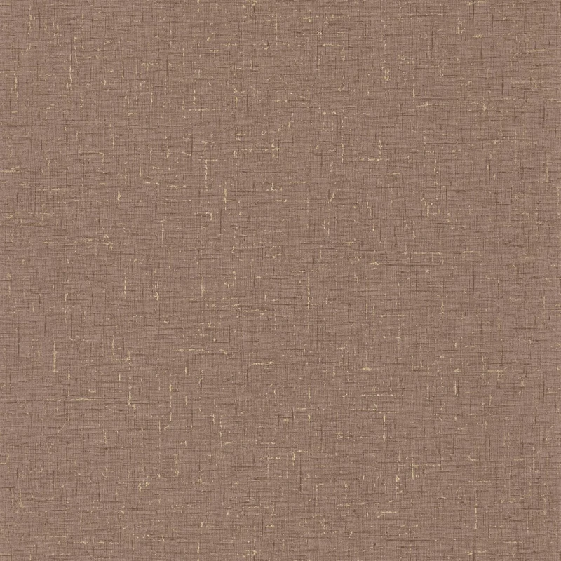Caselio Szövet hatású barna vinyl tapéta metál fénnyel Gaze Metal Praline Or 53 cm X 10 m