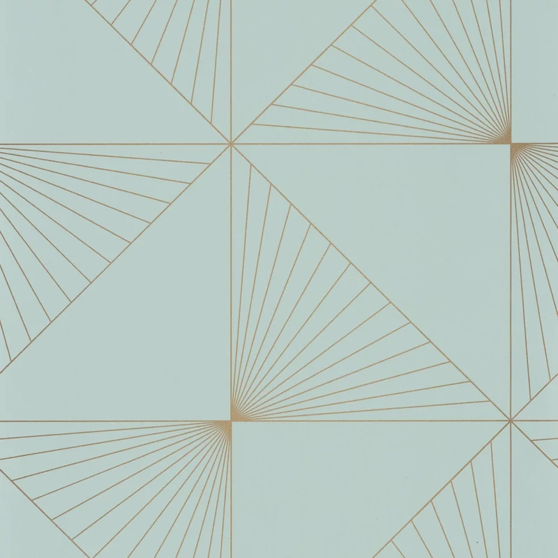 Caselio Geometriai mintás modern kék-arany vinyl tapéta Moonlight Sunset Smoke Blue Dore 53 cm X 10 m