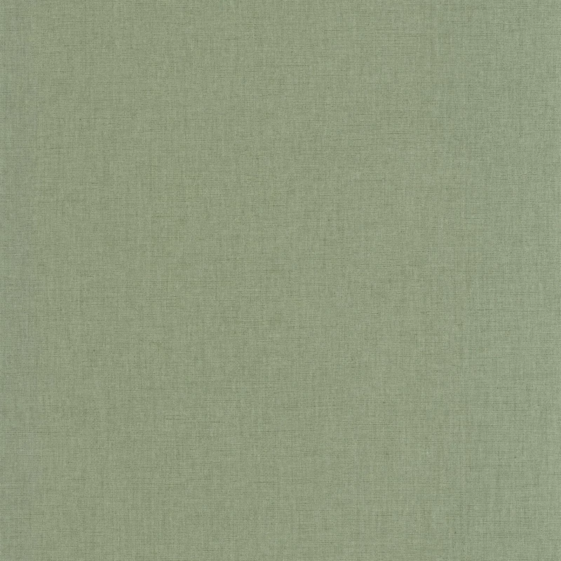 Caselio Lenvászon hatású zöld vinyl tapéta Uni Mat Vert Sauge 53 cm X 10 m