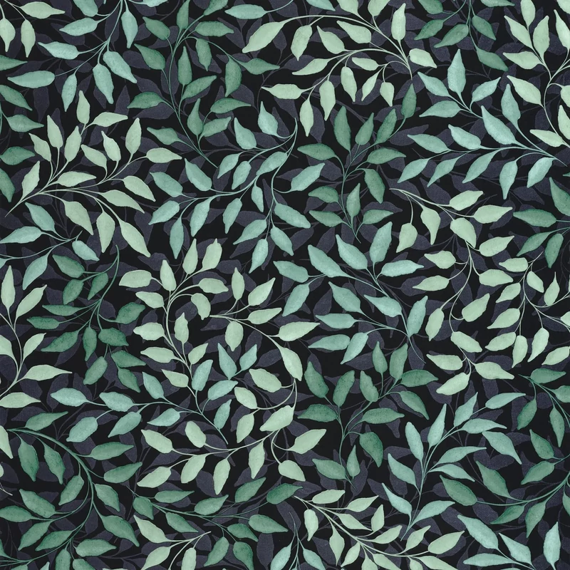 Caselio Modern levél mintás smaragdzöld vlies tapéta Printemps Vert Emeraude 53 cm X 10 m