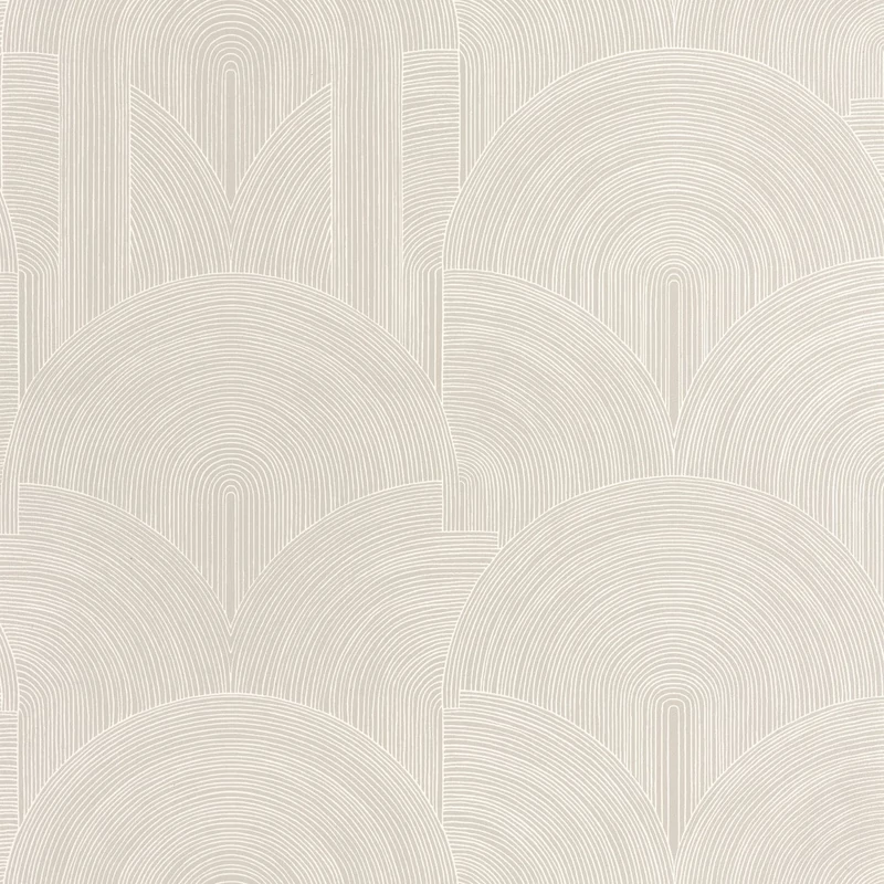 Caselio Art deco geometriai mintás szürke vinyl tapéta Delicacy Gris 53 cm X 10 m