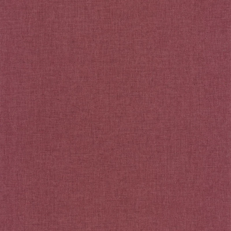 Caselio Lenvászon hatású bordó vinyl tapéta Uni Mat Bordeaux 53 cm X 10 m