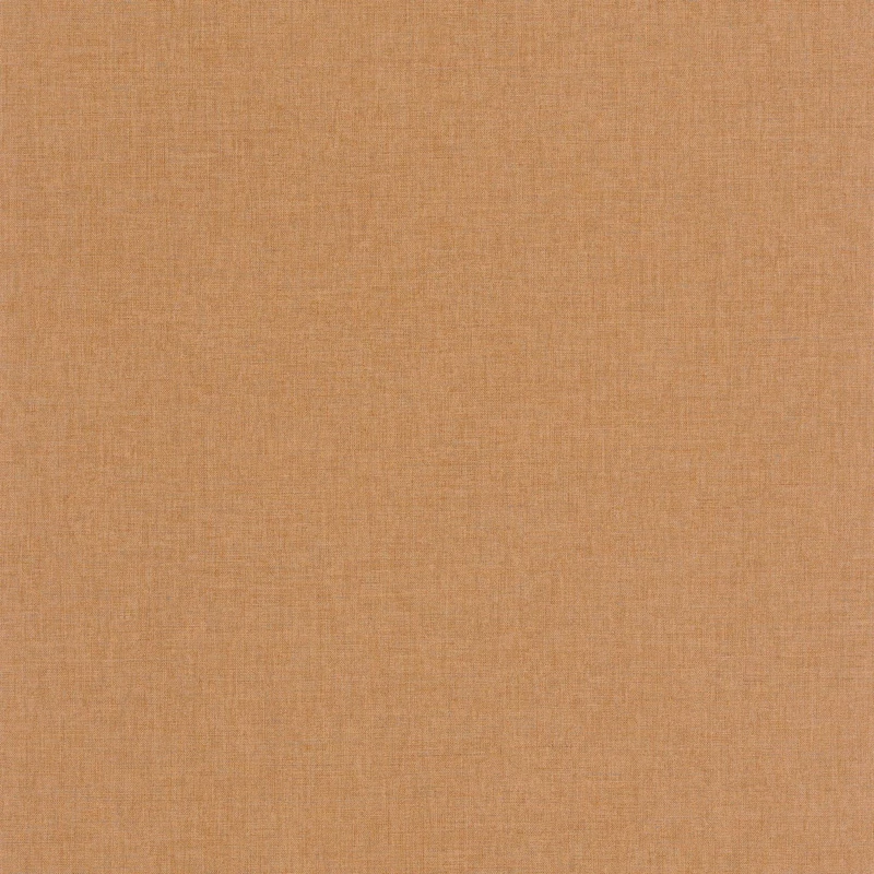 Caselio Lenvászon hatású barna vinyl tapéta Uni Mat Marron Bleu 53 cm X 10 m