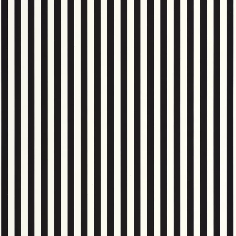 Caselio Modern vékony csíkos fekete-fehér vinyl tapéta Talea Noir Blanc 53 cm X 10 m