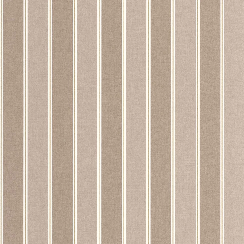 Caselio Elegáns csíkos barna vinyl tapéta arany szegéllyel Classic Lines Taupe Or 53 cm X 10 m