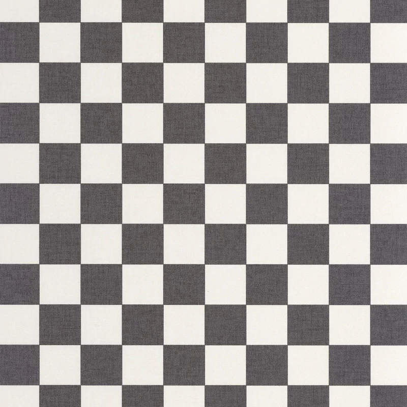 Caselio Sakktábla mintás modern fekete vinyl tapéta Checks Noir 53 cm X 10 m