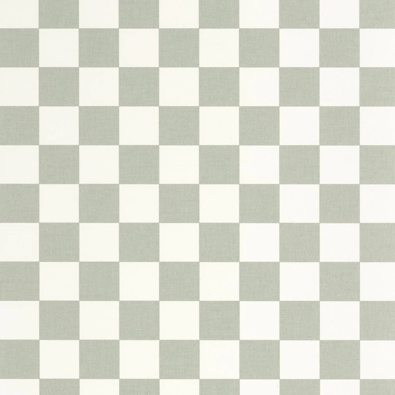 Caselio Sakktábla mintás modern zöld vinyl tapéta Checks Vert Amande 53 cm X 10 m