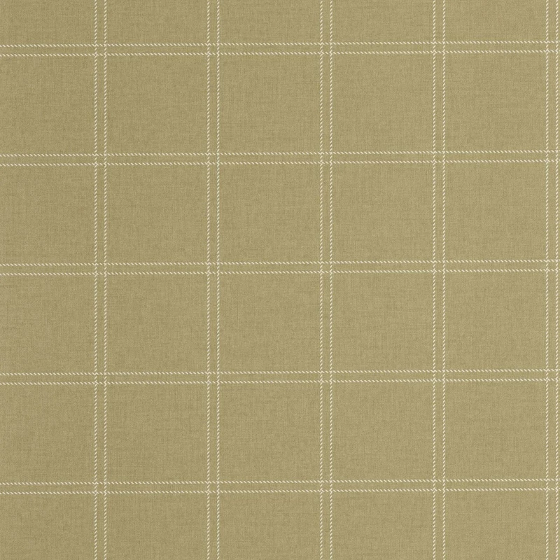 Caselio Kockás zöld vinyl tapéta Fine Lines Vert Olive 53 cm X 10 m