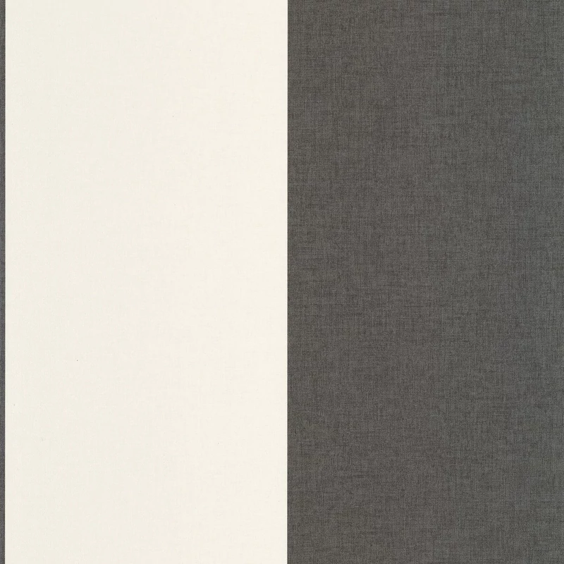 Caselio Széles csíkos fekete vinyl tapéta XXL Lines Noir 53 cm X 10 m