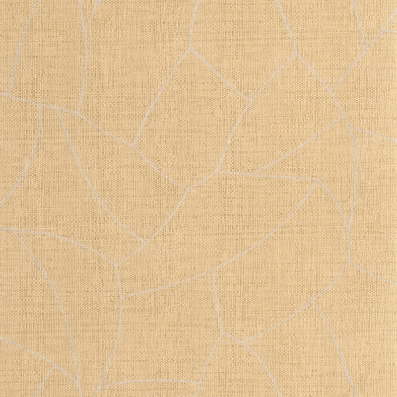 Caselio Absztrakt mintás raffia hatású bézs vinyl tapéta Melody Beige 53 cm X 10 m