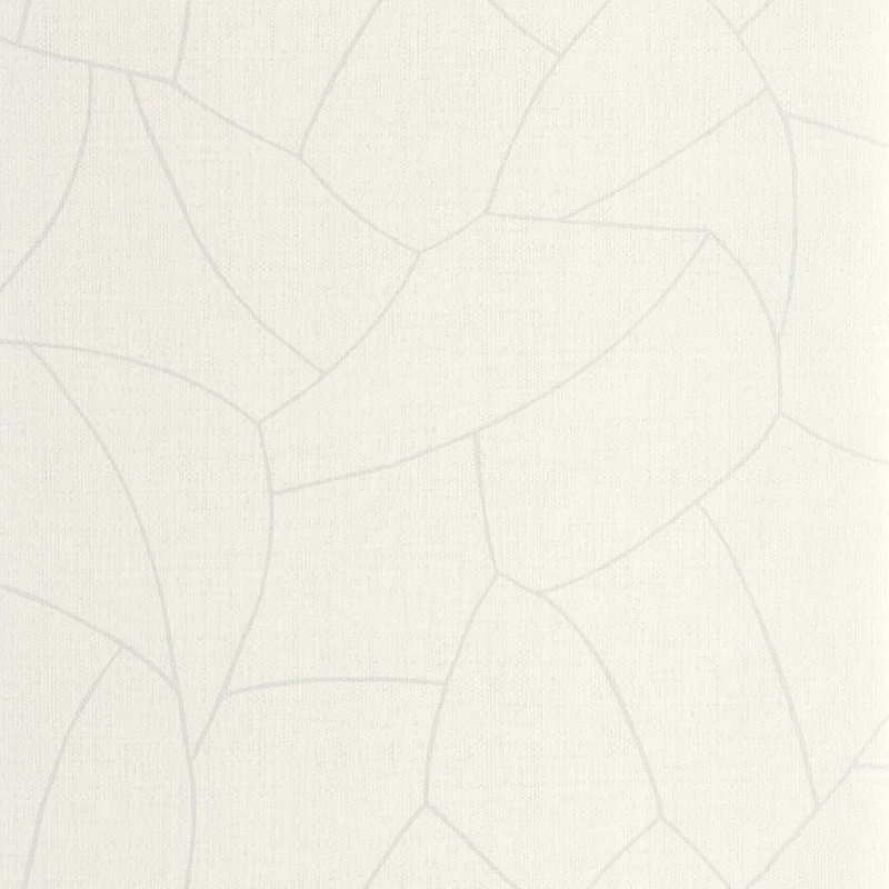 Caselio Absztrakt mintás raffia hatású fehér vinyl tapéta Melody Blanc 53 cm X 10 m