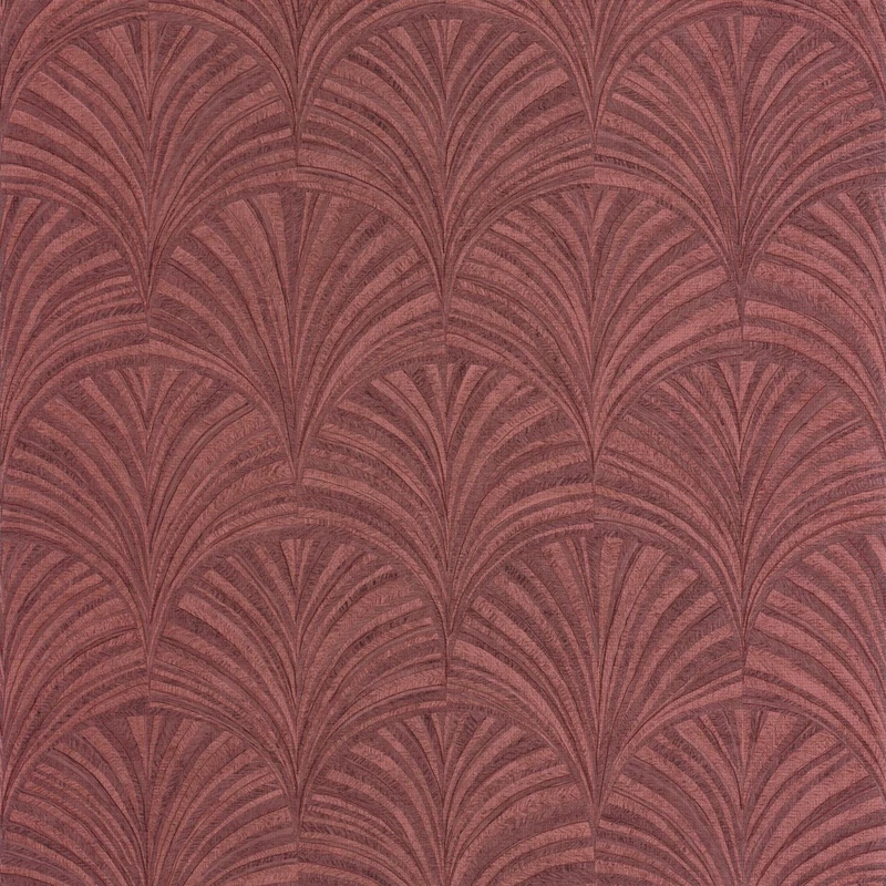 Caselio Palmetta mintás modern bordó vinyl tapéta Vibration Grenade 53 cm X 10 m
