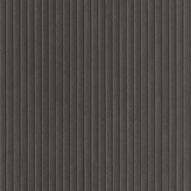 Caselio Faléc hatású modern fekete vinyl tapéta Boisea Noir 53 cm X 10 m