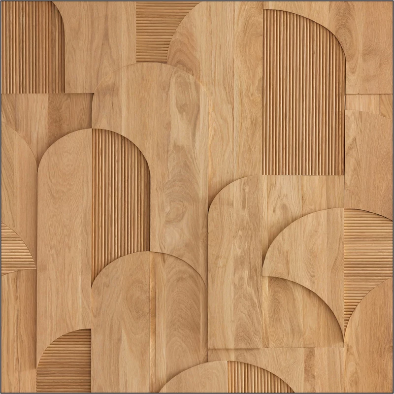 Caselio Geometriai mintás barna faerezetes vlies poszter tapéta Tassea Beige 250 cm X 2,5 m