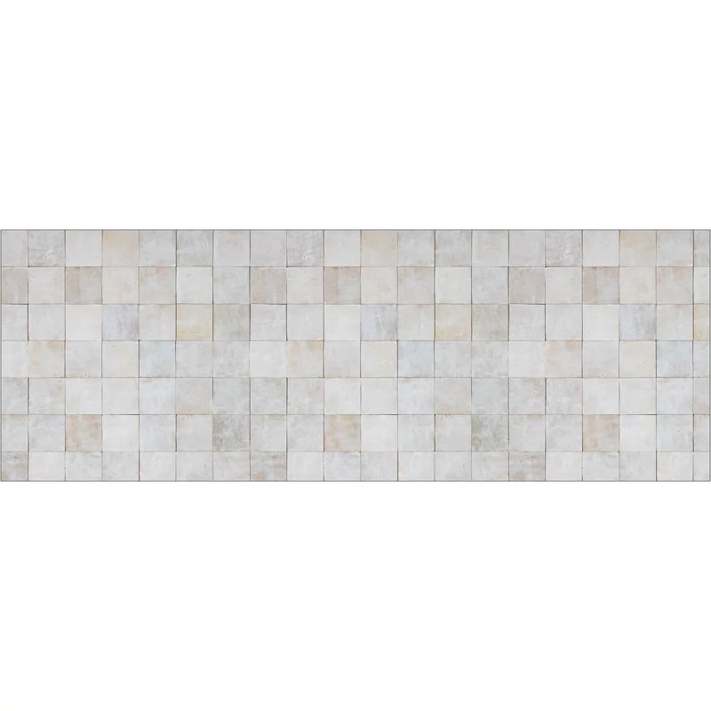 Caselio Csempe hatású modern bézs vinyl bordűr konyhába Sand Dust Beige 53 cm X 6 m