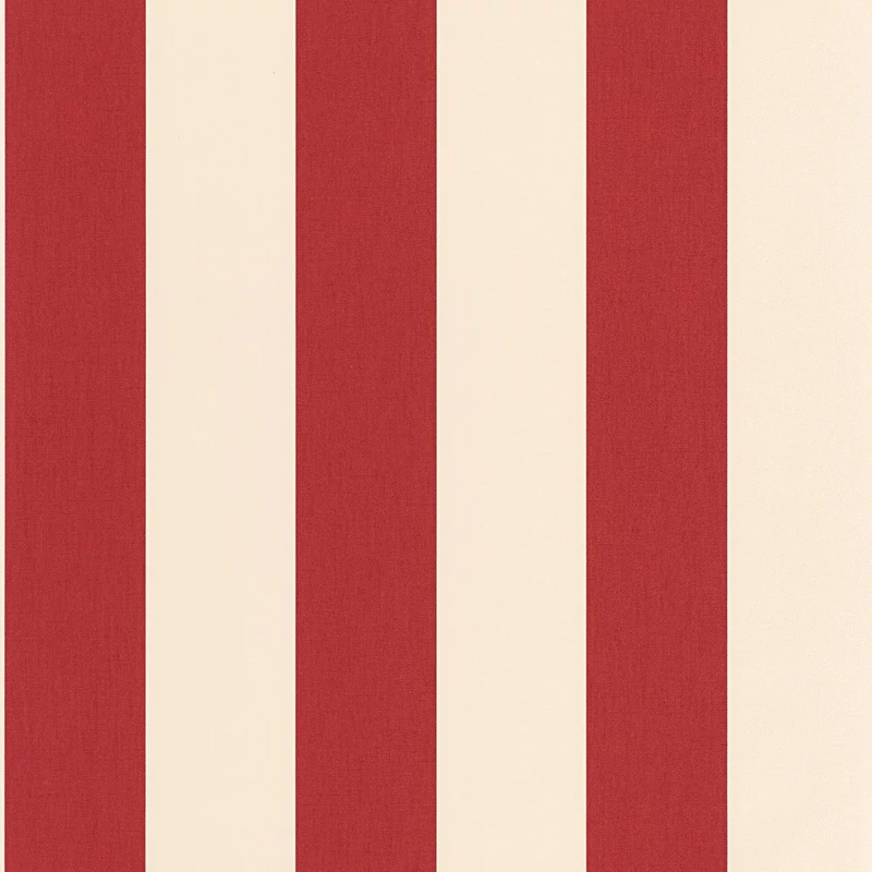 Caselio Klasszikus csíkos piros vinyl tapéta Linen Lines Rouge 53 cm X 10 m