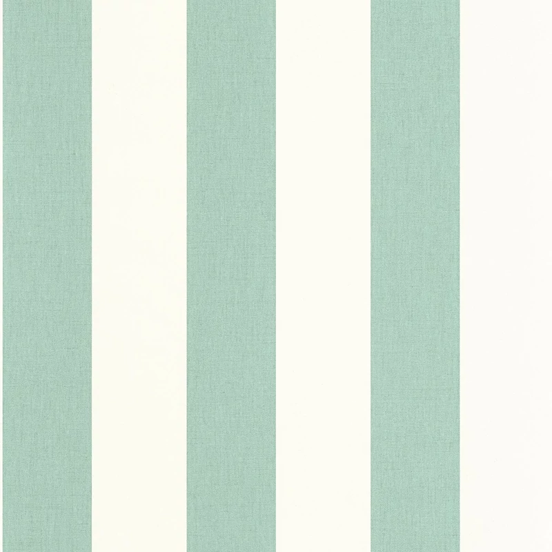 Caselio Klasszikus csíkos mentazöld vinyl tapéta Linen Lines Vert Menthe 53 cm X 10 m