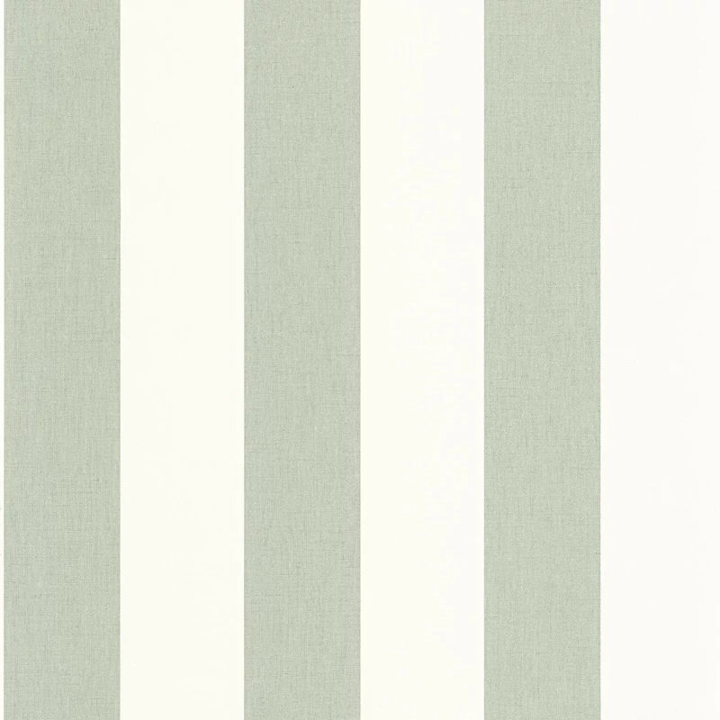 Caselio Klasszikus csíkos mandulazöld vinyl tapéta Linen Lines Vert Amande 53 cm X 10 m