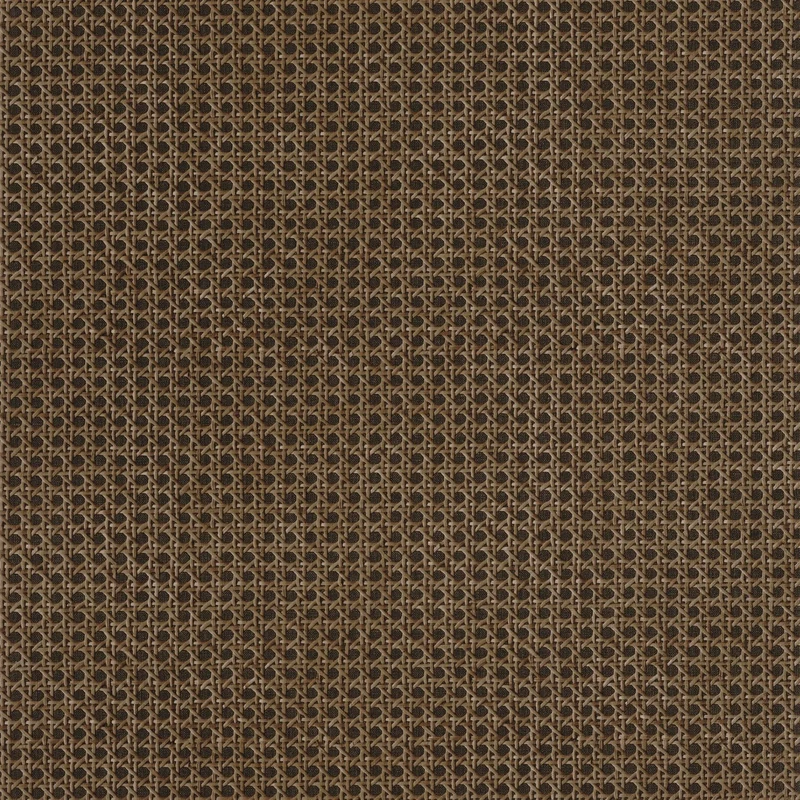 Caselio Fonott mintás sötétbarna vinyl tapéta Cannage Cuivre 53 cm X 10 m