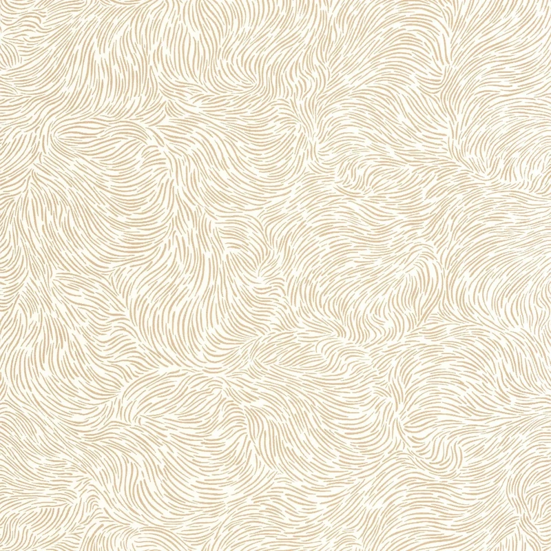 Caselio Vonalmintás elegáns fehér-arany vlies tapéta Storm Blanc Or 53 cm X 10 m